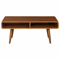 Boraam Industries, Inc. Boraam Halmstad Zebrano Wood Ans Rubberwood Coffee Table With Walnut 32211