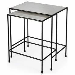 Butler Specialty Company Butler Carrera Marble Nesting Tables, 2-Piece Set