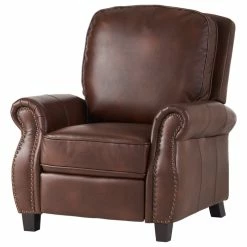 GDFStudio GDF Studio Jasmine 2-Tone Brown Faux Leather Puch Back Recliner