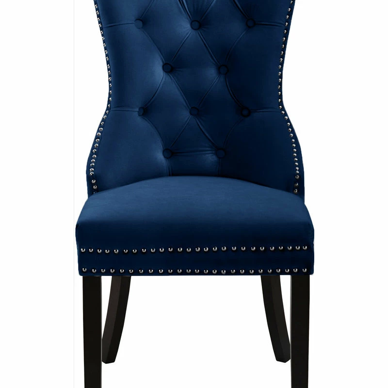 MOD The Monarch Dining Chair, Navy, Velvet Set Of 2 - Image 5
