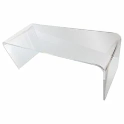 Southeastflorida Acrylic Coffee Table Lucite, 50"x20"x17", 3/4" Thick