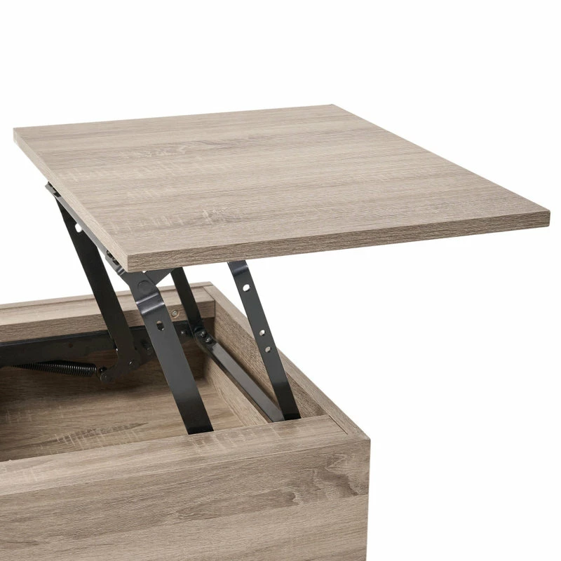 GDFStudio GDF Studio Ditmar Natural Brown Lift Top Storage Coffee Table - Image 5