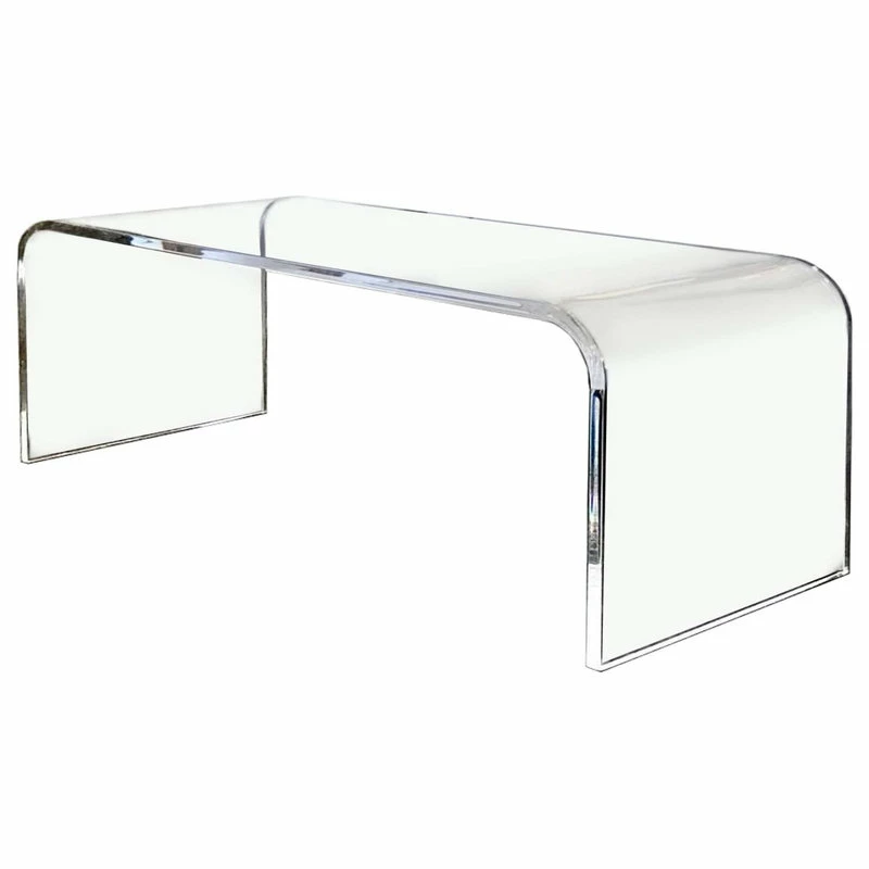 Southeastflorida Acrylic Coffee Cocktail Table Lucite, 44"x 16"x 16", 3/4" Thick