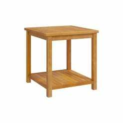 Vida XL International B.V. VidaXL Side Table Solid Acacia Wood 17.7"x17.7"x17.7"