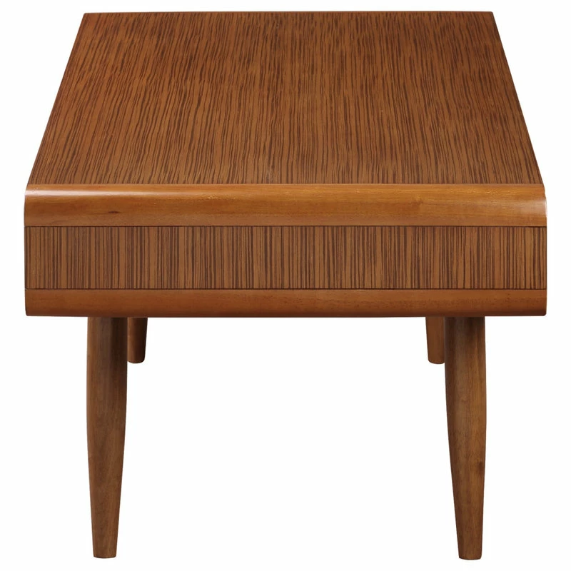Boraam Industries, Inc. Boraam Halmstad Zebrano Wood Ans Rubberwood Coffee Table With Walnut 32211 - Image 3