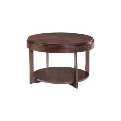 Leick Home Leick Favorite Finds Round Wood Coffee Table In Chocolate Cherry
