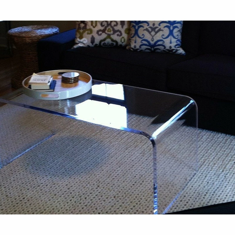 Southeastflorida Acrylic Coffee Table Lucite, 50"x20"x17", 3/4" Thick - Image 4