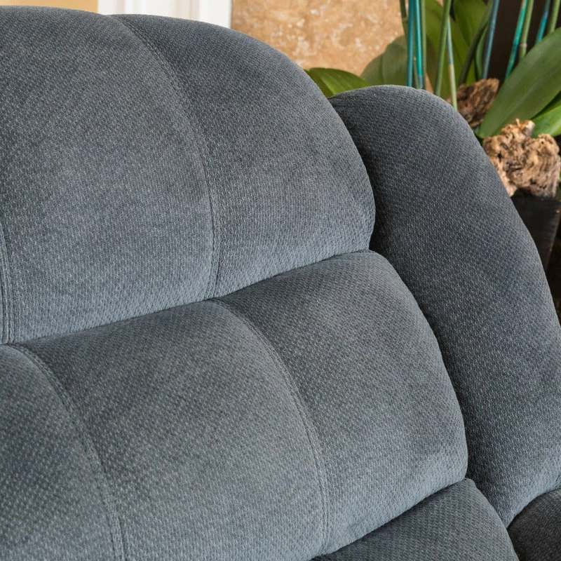 GDFStudio GDF Studio Emryka Gray Fabric Glider Recliner - Image 9