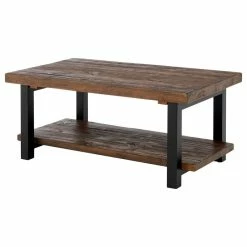 Bolton Furniture, Inc. Pomona 42" Metal And Wood Coffee Table