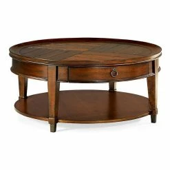 Hammary Furniture Sunset Valley Round Cocktail Table By Hammary, Rich Mahogany