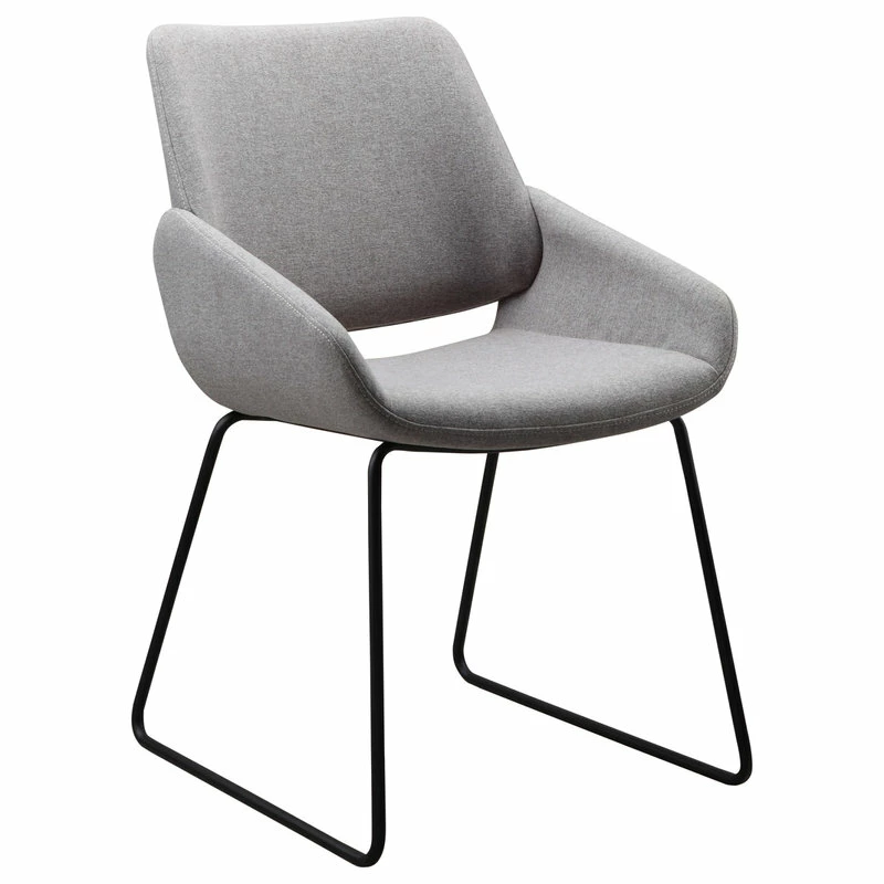 Moe's Home Collection Lisboa Dining Chair Light Gray - Image 2
