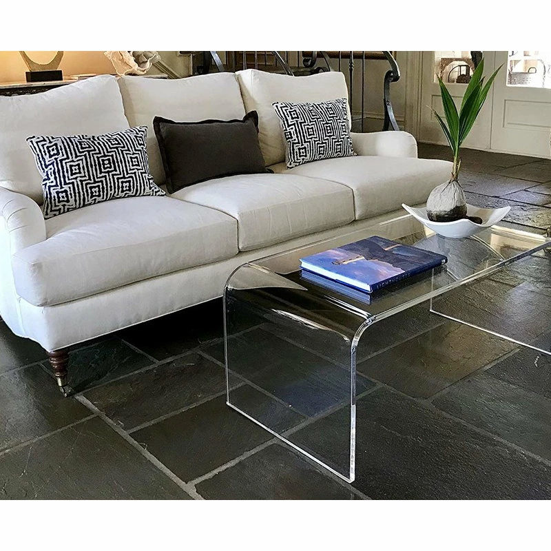 Southeastflorida Acrylic Coffee Table Lucite, 42"x20"x17", 3/4" Thick - Image 2