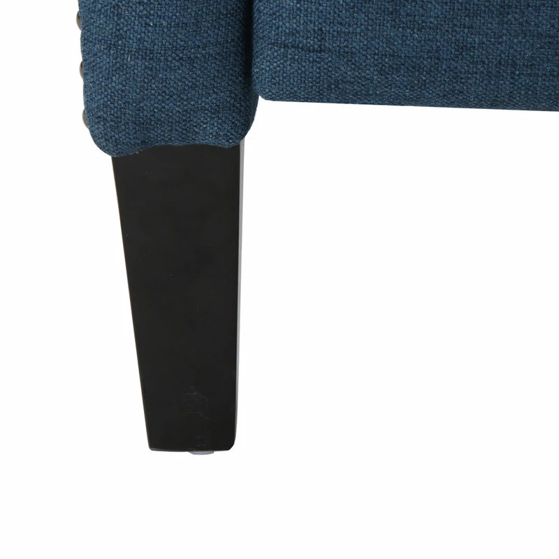 GDFStudio Corbin Fabric Recliner, Set Of 2, Navy Blue And Dark Brown - Image 9