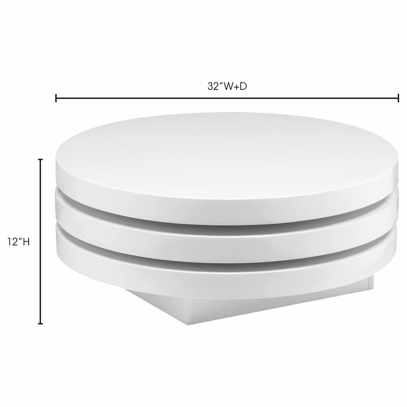 Moe's Home Collection Torno Coffee Table White - Image 4
