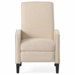 GDFStudio GDF Studio Olirdy Beige Fabric Recliner Chair
