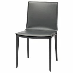 Nuevo Palma Dining Chair, Matte Dark Gray