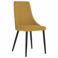 MOD The Lofton Dining Chair, Mustard, Fabric, Set Of 2