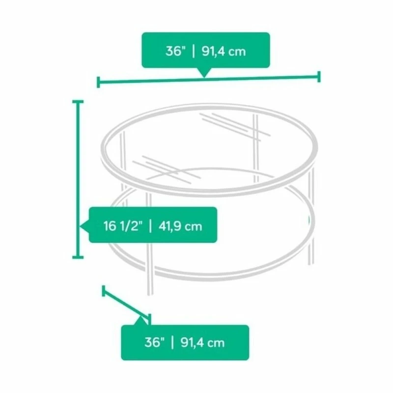 Pemberly Row Round Coffee Table In Satin Gold - Image 5