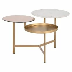Sunpan Modern Home Diesel Coffee Table, Gold/Rose