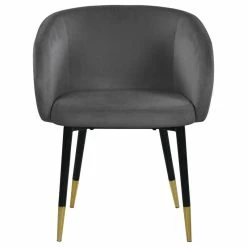 MOD The Soho Dining Chair, Gray, Velvet