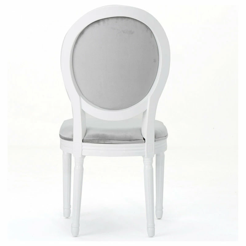 GDFStudio GDF Studio Phinnaeus Contemporary Velvet Dining Chairs (Set Of 2), Horizon Gray/ - Image 7