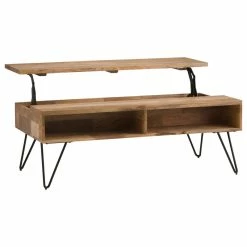 Simpli Home Ltd. Simpli Home Hunter Mango Wood 48" Rectangle Lift Top Coffee Table In Natural