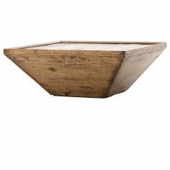 Zin Home Abby Rustic Reclaimed Wood Square Coffee Table 42"