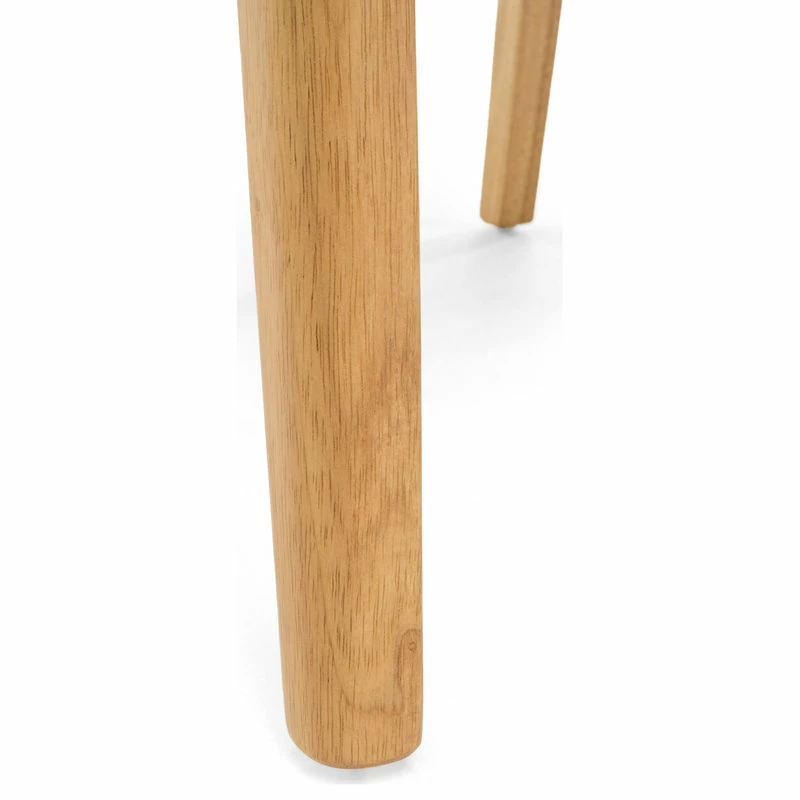 GDFStudio Oceanna Mid Century Modern Dining Chairs, Set Of 2, Light Beige/Oak, Fabric - Image 8