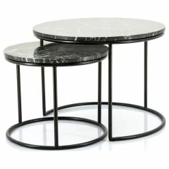 Marble Nesting Coffee Tables, By-Boo Romeo