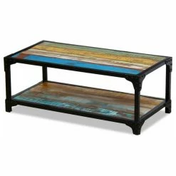 AffordableVariety Living Room Coffee Table - 35" Reclaimed Wood