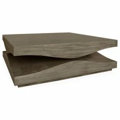 Mandalay Home Furnishings, Inc. Monaco Large Cocktail Table, Smoke Gray