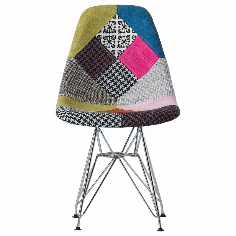 GDFStudio GDF Studio Cassius Multi-Color Patchwork Fabric Chairs, Set Of 2 - Image 11