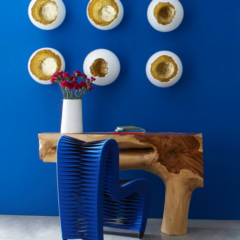 MOD The Bradbury Dining Chair, Blue And Black, Cotton - Image 10