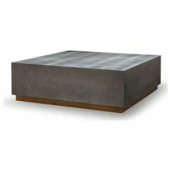 Mandalay Home Furnishings, Inc. Clarence 60" Square Coffee Table- Shagreen