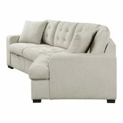 Domain Industries Inc. Lexicon Logansport 2-piece Contemporary Fabric Sectional Set In Beige