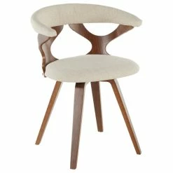 MOD The Monte Dining Chair, Cream, Fabric