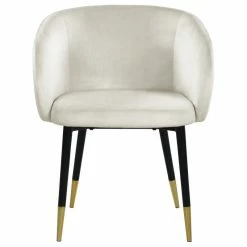 MOD The Soho Dining Chair, Cream, Velvet