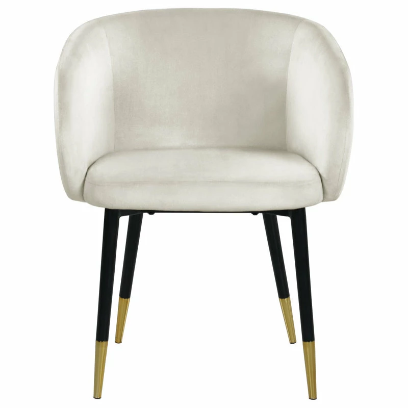 MOD The Soho Dining Chair, Cream, Velvet