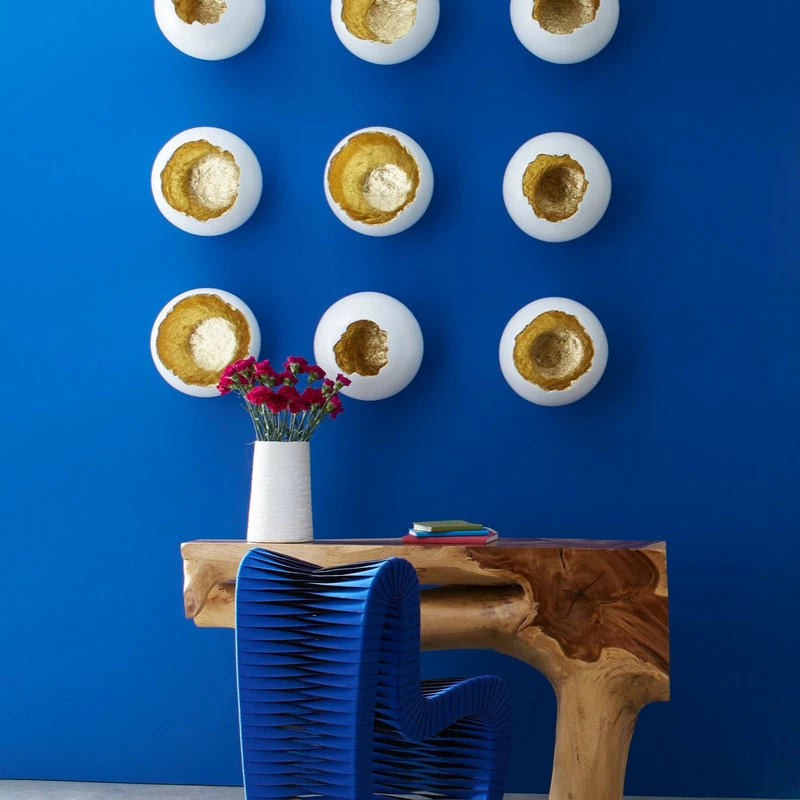 MOD The Bradbury Dining Chair, Blue And Black, Cotton - Image 12