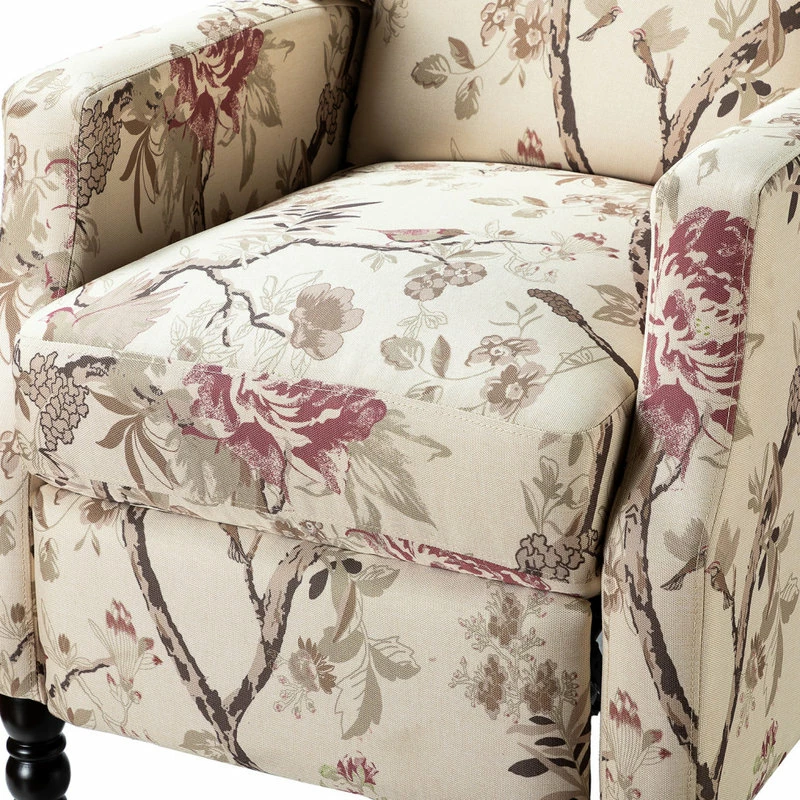 Karat Home Upholstered Manual Recliner With Wingback,Set Of 2, Bird - Image 7