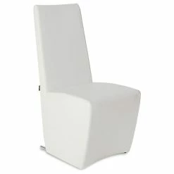 Zuri Furniture Boston High Back Modern Dining Chair - Cream