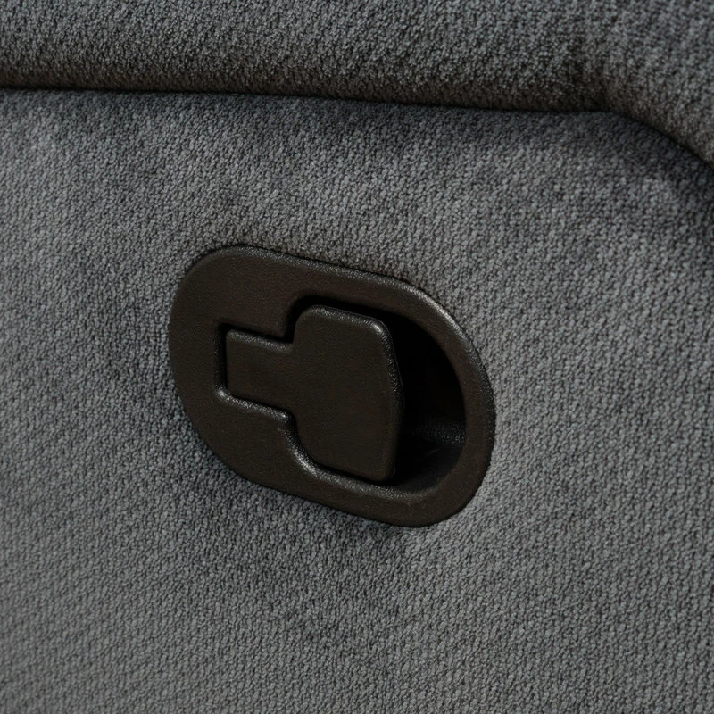 GDFStudio GDF Studio Emryka Gray Fabric Glider Recliner - Image 7