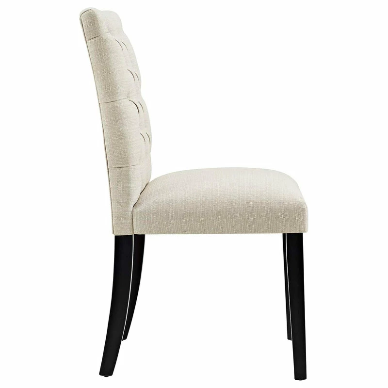 Modway Duchess Fabric Set Of 2 Dining Chair With Beige Finish EEI-3474-BEI - Image 3
