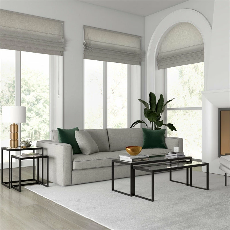 Hudson&Canal Rocco Rectangular Nested Side Table In Blackened Bronze - Image 5