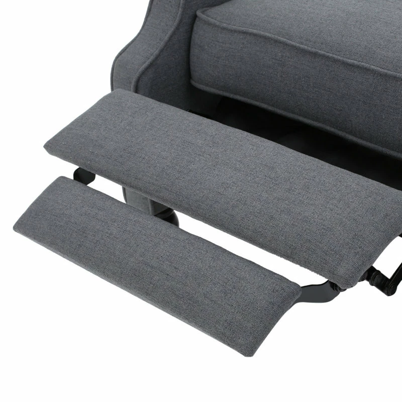 GDFStudio GDF Studio Elizabeth Tufted Back Recliner, Charcoal/Fabric - Image 10