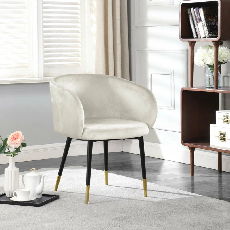 MOD The Soho Dining Chair, Cream, Velvet - Image 6