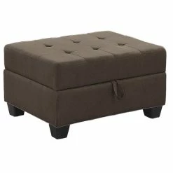 Lexicon Home Hedera Sectional Collection, Chocolate Color, Ottoman