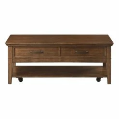 Domain Industries Inc. Lexicon Whitley Wood 2 Drawer Coffee Table In Brown