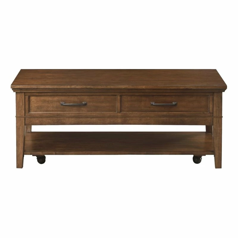 Domain Industries Inc. Lexicon Whitley Wood 2 Drawer Coffee Table In Brown