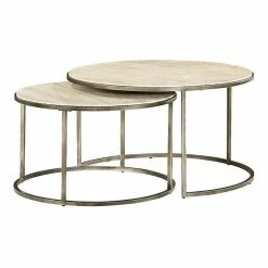 Hammary Furniture Modern Basics Round Cocktail Table By Hammary, Textured Bronze